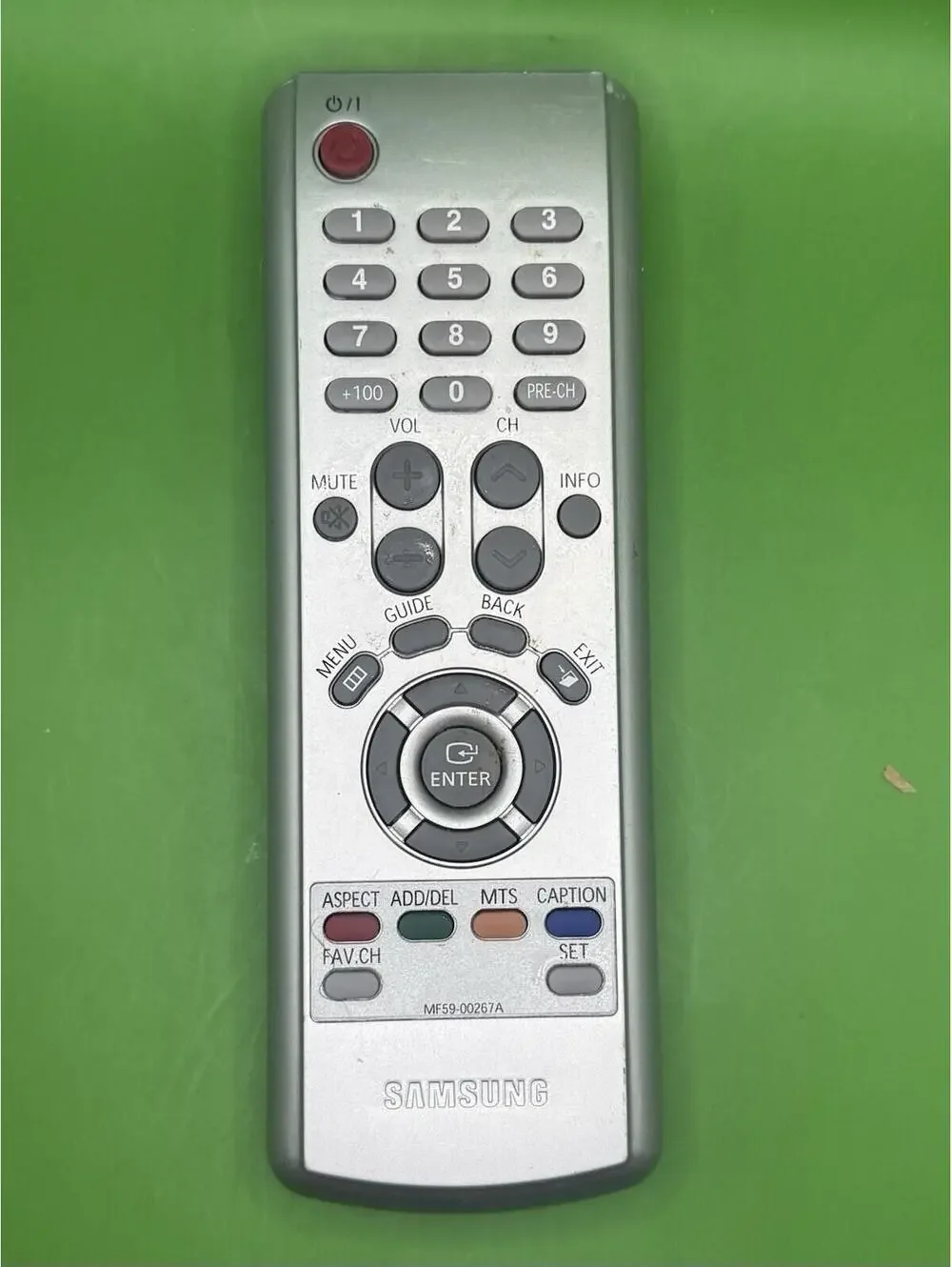 Samsung MF59-00267A TV Remote Control, Silver OEM for SIRT451 SIRT451/XAA